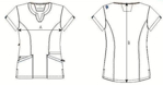 Picture of City Collection Womens Gliding Bunjil Top (SN0041)