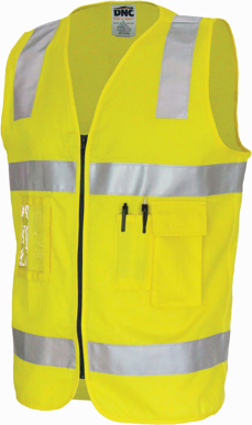 Picture of DNC Workwear Hi Vis Day/Night Cotton Safety Vest (3809)