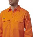 Picture of King Gee Workcool 2 Hi Vis Long Sleeve Drill Work Shirt (K54805)