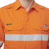 Picture of King Gee Shieldtec Lenzing FR Hi Vis Spliced Open Front Taped Shirt (K84001)