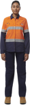 Picture of King Gee Womens Shieldtec Lenzing FR Hi Vis Spliced Open Front Taped Shirt (K84002)