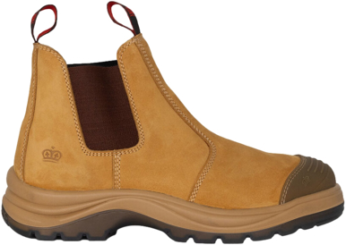 Picture of King Gee Tradie Gusset Steel Cap Safety Boots With Scuff Cap (K25200)