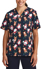 Picture of Biz Care Womens Navy Christmas Printed Scrub Top - Midnight Navy (CST446LS-MN)