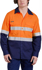 Picture of King Gee Workcool 2 Hi Vis Reflective Two Tone Long Sleeve Work Shirt (K54880)