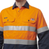 Picture of King Gee ShieldTec FR Hi Vis 2 Tone Open Front Taped Shirt (Y04350)