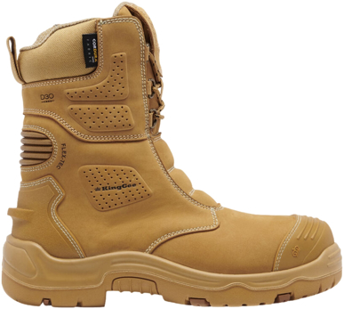 Picture of King Gee Bennu Pro 9 Zip Sided Work Boot - Wheat (K28007)