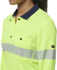 Picture of King Gee Womens Workcool Hyperfreeze Spliced Long Sleeve Polo with Segmented Tape (K44223)