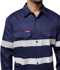 Picture of Hard Yakka Hi Vis Reflective Cotton Drill Long Sleeve Shirt (Y07227)