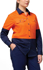 Picture of Hard Yakka Womens Long Sleeve Hi Vis 2 Tone Vented Shirt (Y08423)