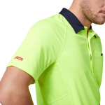 Picture of Hard Yakka Core Hi Vis 2 Tone Vented Short Sleeve Polo (Y11396)