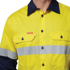 Picture of Hard Yakka Core Hi Vis Long Sleeve 2 Tone Reflective Vented Cotton Shirt (Y07940)