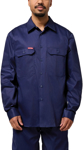 Picture of Hard Yakka Long Sleeve Open Front Cotton Drill Work Shirt (Y07500)