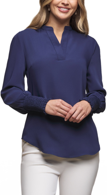 Picture of Gloweave Marni 1/2 Placket Top (1805WL)