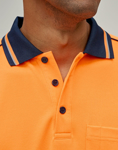 Picture of Australian Industrial Wear Unisex Hi Vis Sustainable Cool Breeze Safety Polo (SW90)