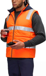 Picture of Australian Industrial Wear Unisex Hi Vis Hooded Puffer Vest (SW93)