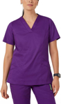 Picture of NNT Uniforms Womens Next-Gen Antibacterial Active Florence Purple Scrub Top (CATULM-PUR)