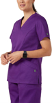 Picture of NNT Uniforms Womens Next-Gen Antibacterial Active Florence Purple Scrub Top (CATULM-PUR)