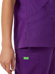 Picture of NNT Uniforms Womens Next-Gen Antibacterial Active Florence Purple Scrub Top (CATULM-PUR)
