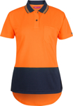 Picture of JB's Wear Womens Hi Vis Short Sleeve Drop Tail Polo (6HDS1)