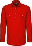 Picture of Ritemate Workwear Mens Pilbara Heavy Weight Closed Front Long Sleeve Shirt (RM800CF)