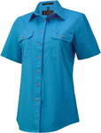 Picture of Ritemate Workwear Womens Pilbara Open Front Short Sleeve  Shirt (RM600BTS)