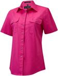 Picture of Ritemate Workwear Womens Pilbara Open Front Short Sleeve  Shirt (RM600BTS)