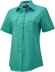 Picture of Ritemate Workwear Womens Pilbara Open Front Short Sleeve  Shirt (RM600BTS)