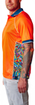 Picture of Trademutt Unisex RPET Bonza Hi Vis Orange Short Sleeve Polo (TM-21505)