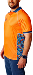 Picture of Trademutt Unisex RPET Snazzy Hi Vis Orange Short Sleeve Polo (TM-21525)