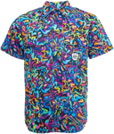 Picture of Trademutt Mens Pearler Short Sleeve Full Print Full Button Workshirt (TM-21541)