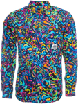 Picture of Trademutt Mens Pearler Half Button Long Sleeve Full Print Workshirt (TM-21540)