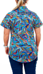 Picture of Trademutt Womens Snazzy Short Sleeve Full Print Full Button Workshirt (TM-21649)