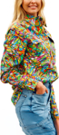 Picture of Trademutt Womens Bonza Full Button Long Sleeve Full Print Workshirt (TM-21507)