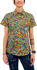 Picture of Trademutt Womens Bonza Full Button Short Sleeve Full Print Workshirt (TM-21508)