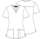 Picture of Cherokee Scrubs Koalas Care All Awareness Print V Neck Top (CK652 KLCR)