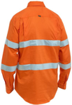 Picture of Bisley Workwear Mens Taped Hi Vis Cool Lightweight Drill Shirt (BS6698T)