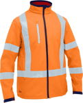 Picture of Bisley Workwear Mens X Taped Hi Vis Soft Shell Jacket (BJ6059XT)