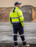 Picture of Bisley Workwear Mens Taped Two Tone Hi Vis 3 in 1 Soft Shell Jacket (BJ6078T)