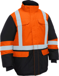 Picture of Bisley Workwear Mens H Taped Hi Vis Freezer Hooded Jacket (BJ6454HT)