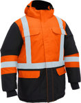 Picture of Bisley Workwear Mens H Taped Hi Vis Freezer Hooded Jacket (BJ6454HT)