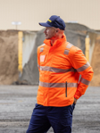 Picture of Bisley Workwear Mens Taped Hi Vis Heated Jacket with Hood (BJ6842T)