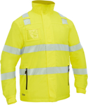 Picture of Bisley Workwear Mens Taped Hi Vis Heated Jacket with Hood (BJ6842T)