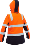 Picture of Bisley Workwear Womens Taped Two Tone Hi Vis 3-in-1 Soft Shell Jacket (BJL6078T)