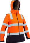Picture of Bisley Workwear Womens Taped Two Tone Hi Vis 3-in-1 Soft Shell Jacket (BJL6078T)