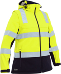 Picture of Bisley Workwear Womens Taped Two Tone Hi Vis 3-in-1 Soft Shell Jacket (BJL6078T)