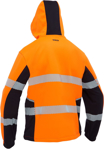 Picture of Bisley Workwear Mens Flx & Move Hi Vis Taped Liquid Repellent Fleece Hoodie (BK6571T)