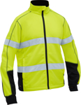 Picture of Bisley Workwear Mens Taped Hi Vis Zip Front Fleece (BK6611T)
