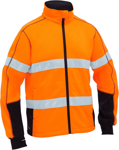 Picture of Bisley Workwear Mens Taped Hi Vis Zip Front Fleece (BK6611T)