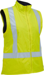 Picture of Bisley Workwear Womens Taped Hi Vis 5 in 1 Rain Jacket (BKL6975)