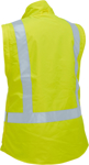 Picture of Bisley Workwear Womens Taped Hi Vis 5 in 1 Rain Jacket (BKL6975)